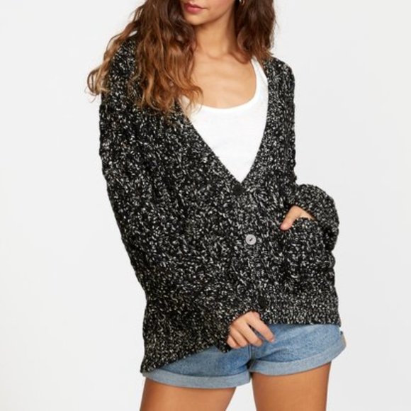 RVCA Brody Oversized Cardigan - Picture 1 of 6